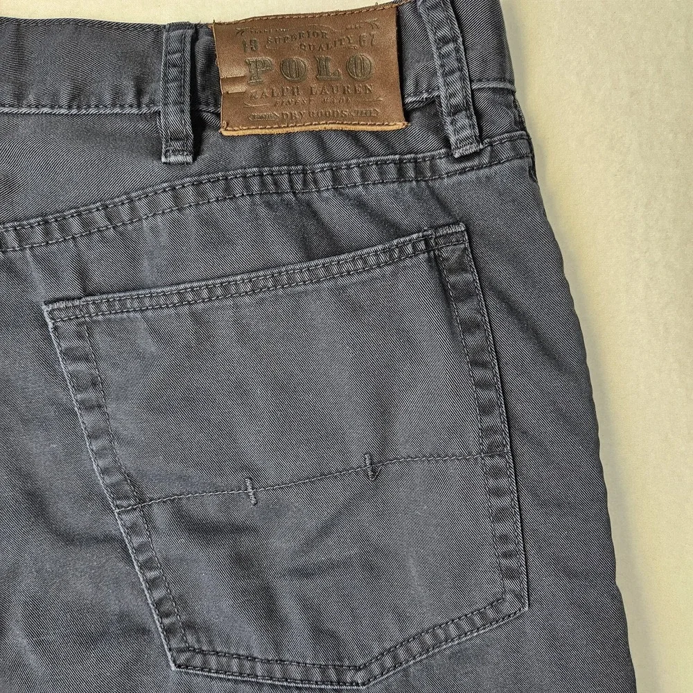 Polo Ralph Lauren Classic Fit Men's Jeans 38x34 Dark Wash Blue Zip Fly Straight